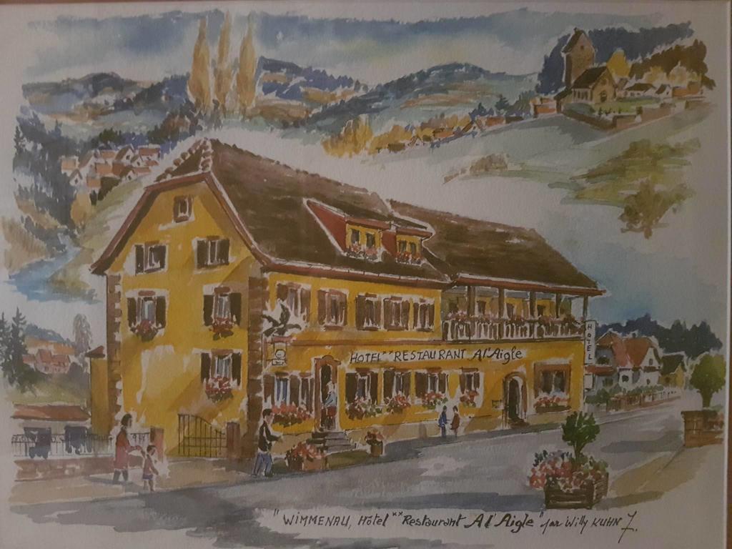 Restaurant A L'Aigle Hotel Wimmenau Екстериор снимка